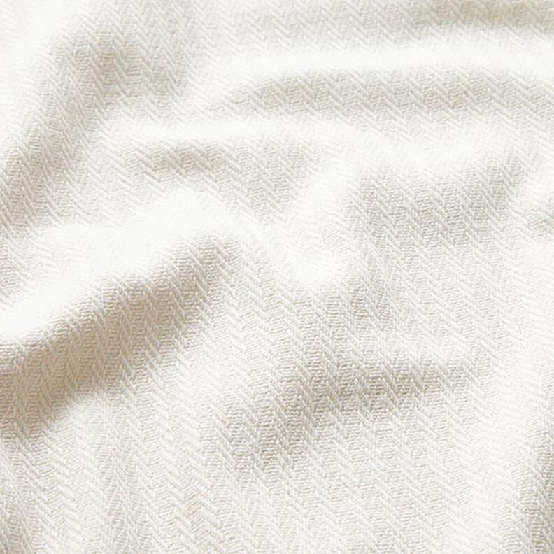 Tecido para decoração Jacquard Riscas discretas – branco sujo,  image number 2