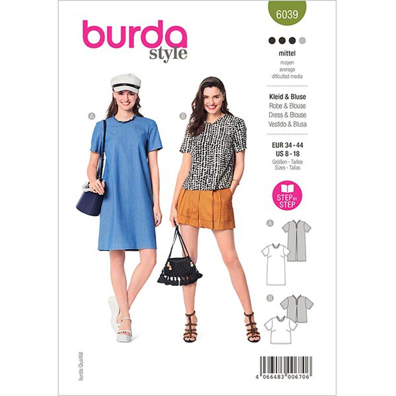 Vestido/blusa | Burda 6039 | 34-44,  image number 1