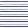 Jersey de algodão Riscas estreitas e largas – branco/azul-marinho,  thumbnail number 1