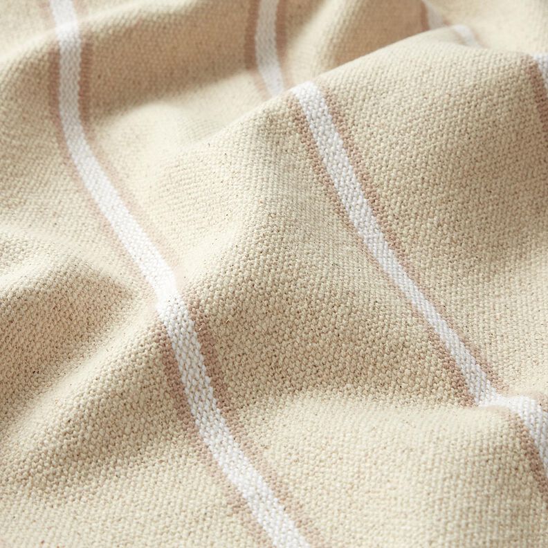 Tecido de algod&atilde;o r&uacute;stico &ndash; an&eacute;mona/natural,  image number 2