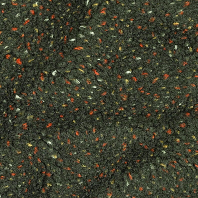 Tecido de pelúcia Teddy Tweed Melange | Poppy Fabrics – verde escuro,  image number 2