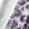 GOTS French Terry Padrão Leo Batik | TCC x LOOKS by Wolfgang Joop – roxo/creme,  thumbnail number 4