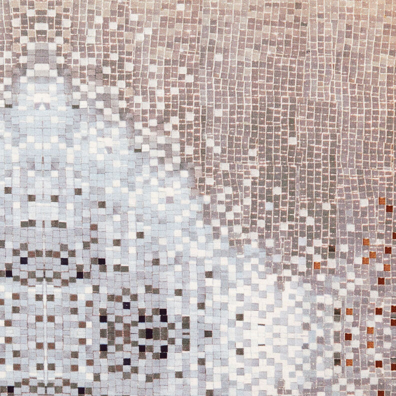 GOTS Jersey de algodão Mosaico | TCC x LOOKS by Wolfgang Joop – cor de caramelo/taupe escuro,  image number 8