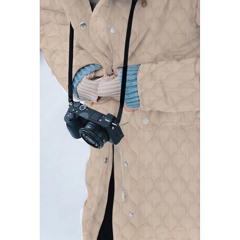 Tecido acolchoado Padrão circular | Poppy Fabrics – bege escuro,  image number 5