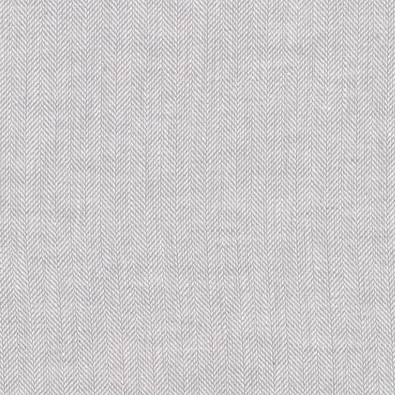 Mistura de linho e algodão Espinha de peixe – cinzento claro,  image number 1