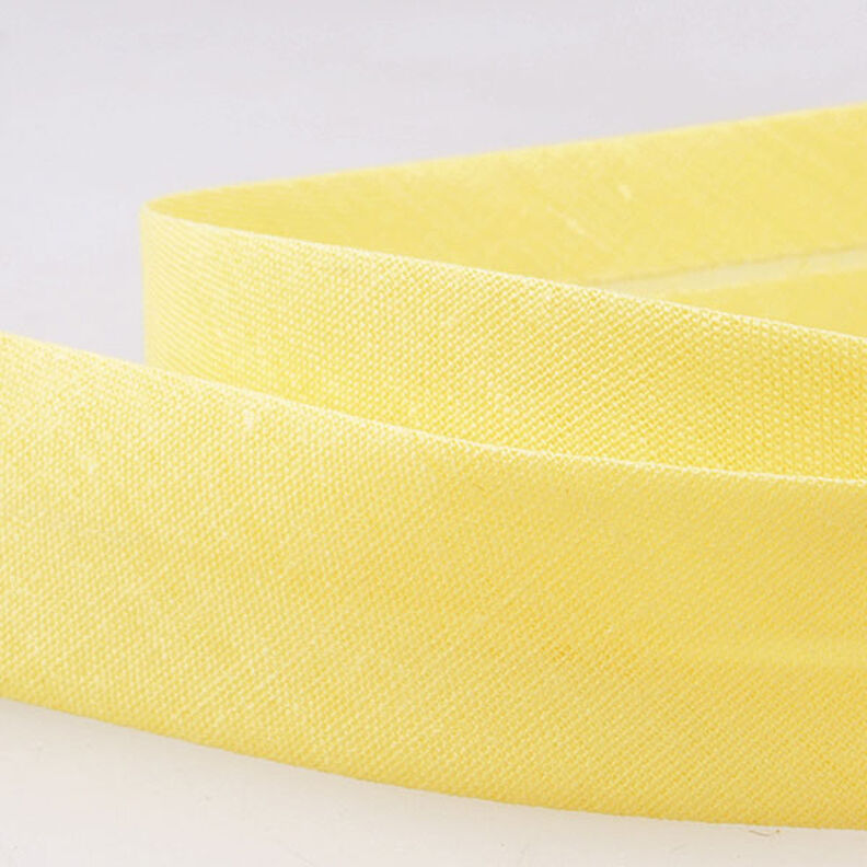 Fita de viés Polycotton [20 mm] – amarelo,  image number 2