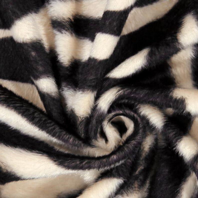 Imitação de pele zebra – creme/preto,  image number 2