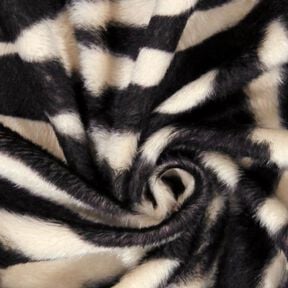 Imitação de pele zebra – creme/preto, 