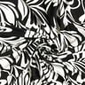 Jersey de viscose Flores abstratas – preto/marfim,  thumbnail number 3