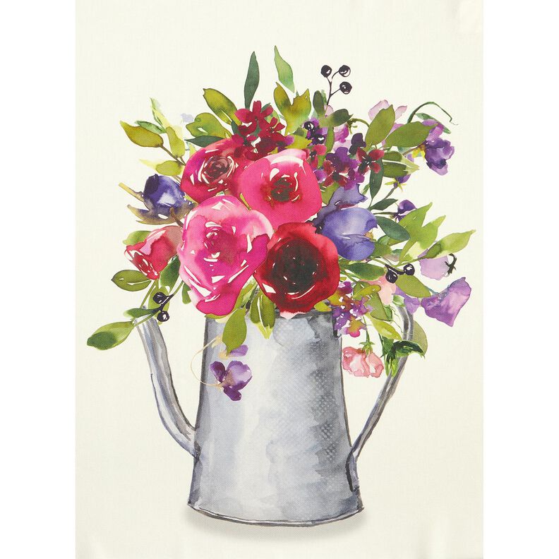 Painel decorativo Trio Flores em aguarela – marfim/baga,  image number 10