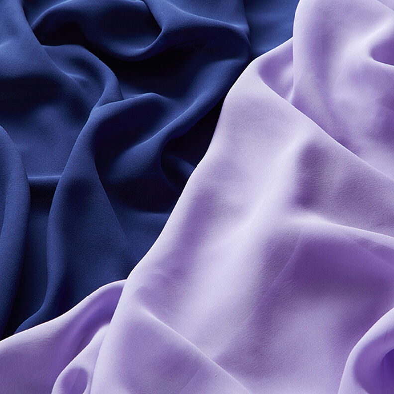 Chiffon de seda – azul-marinho,  image number 6