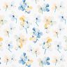 Jersey de algodão Flores em aguarela Impressão Digital – marfim/azul claro,  thumbnail number 1