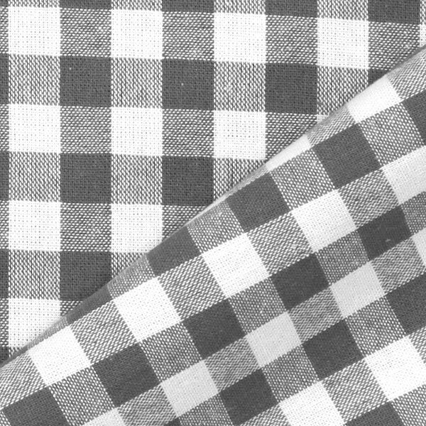 Tecido de algodão Vichy - 1 cm – cinzento,  image number 3