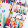 Carteiras Barra Lona Pontos de pincel coloridos &ndash; branco,  thumbnail number 2