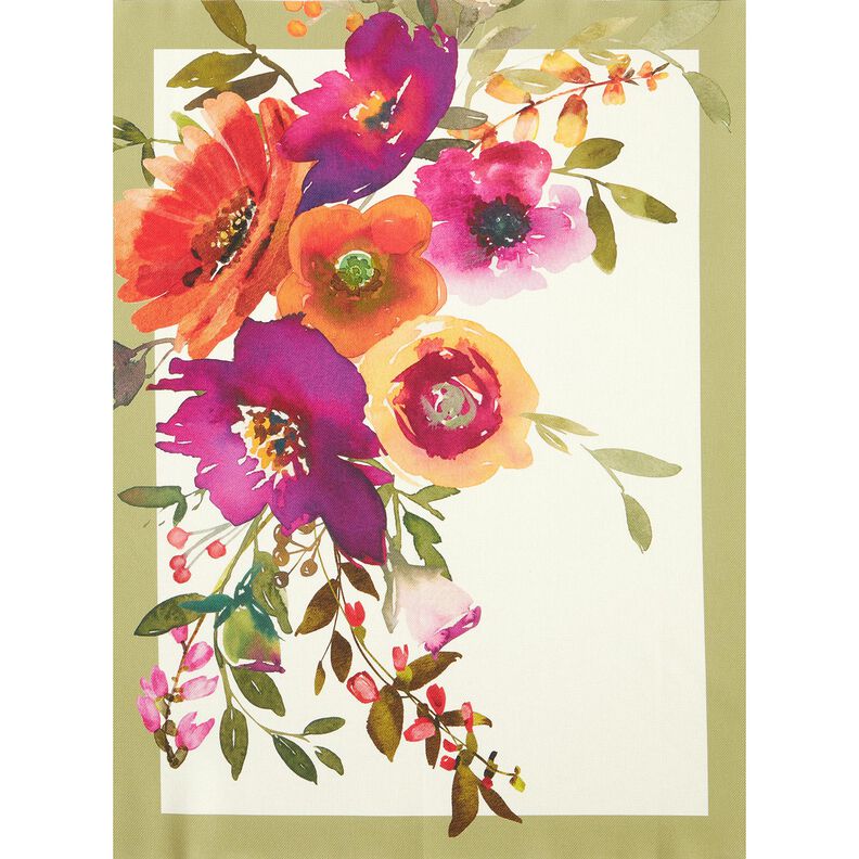 Painel decorativo Trio Flores em aguarela – marfim/baga,  image number 9