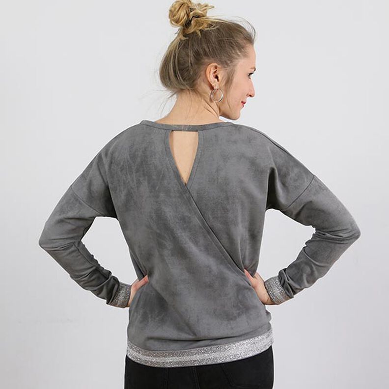 FRAU VEGA - Pullover casual nas costas com look trespasse, Studio Schnittreif  | XS -  XXL,  image number 6