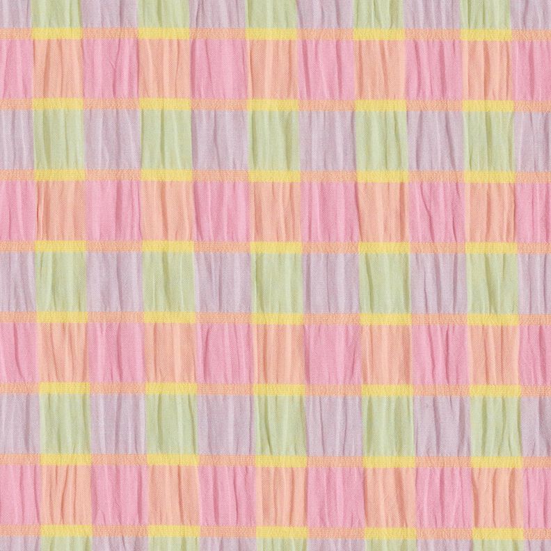 Anarruga Xadrez colorido – rosa-claro/amarelo-limão,  image number 1