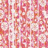 Crepe viscose Flores e galhos – laranja/pink,  thumbnail number 1