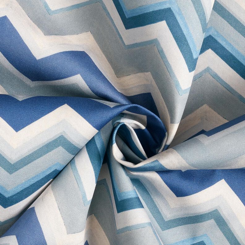 Tecido para exteriores Lona Picos – azul,  image number 3