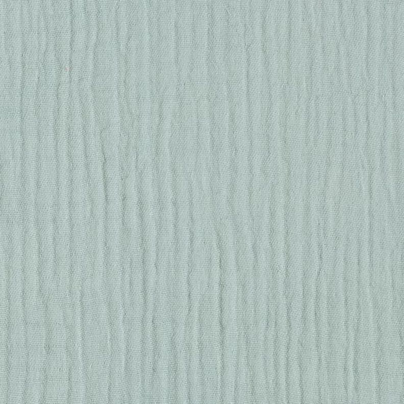 GOTS Musselina de algodão de três camadas – verde pastel,  image number 3