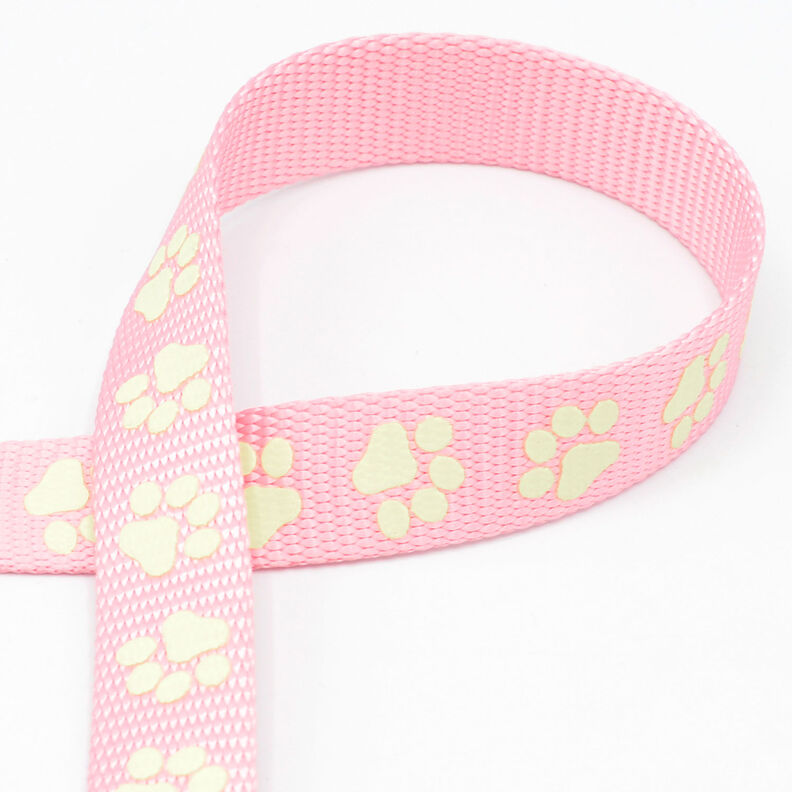 Fita reflectora Trela para cão Patas [20 mm] – rosa,  image number 1