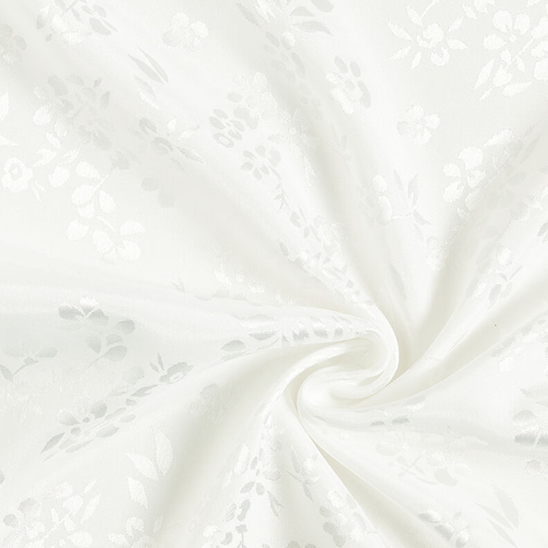 Tecido para forro Cetim Flores – branco,  image number 3
