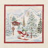 Painel decorativo Gobelina Boneco de neve – carmin/bege claro,  thumbnail number 1