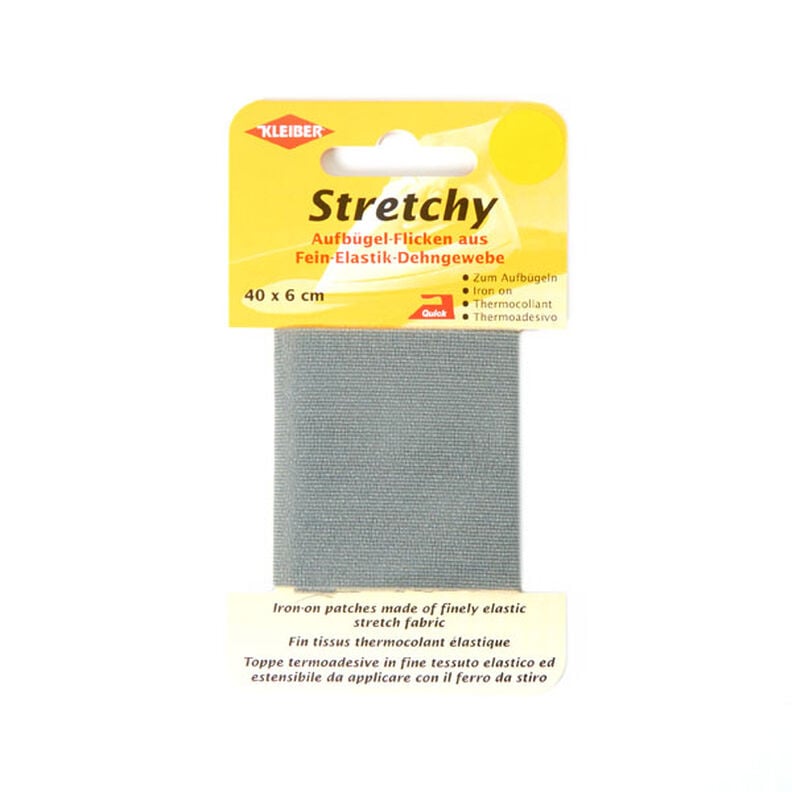 Remendo elástico Stretchy – cinzento,  image number 1