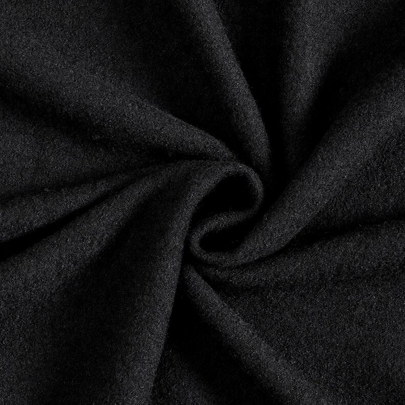 Tecido leve de malha com mistura de viscose e lã – preto,  image number 1