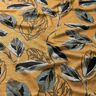 Jersey de viscose Folhas de outono grandes – amarelo-caril/cinza ardósia,  thumbnail number 2
