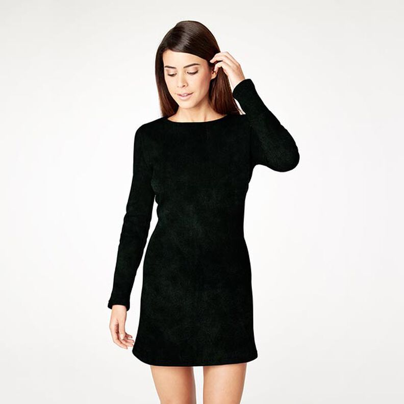 Veludo stretch Nicki – verde escuro,  image number 4