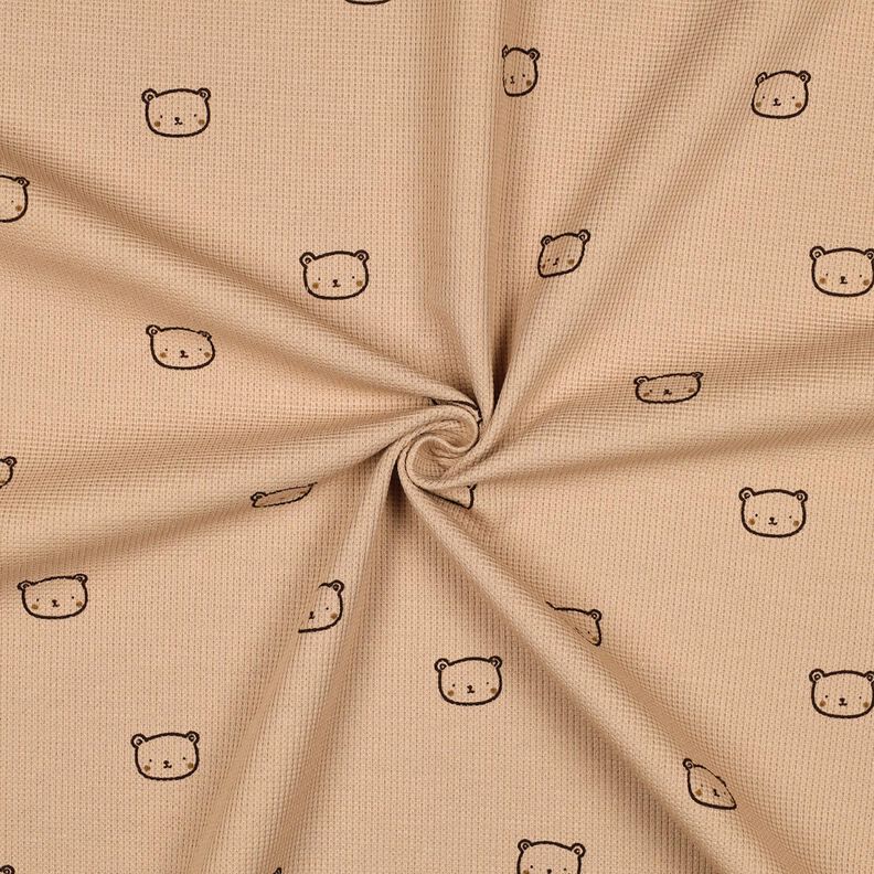 Jersey Favos Ursinho | Poppy Fabrics – rosa-velho escuro/beringela,  image number 3