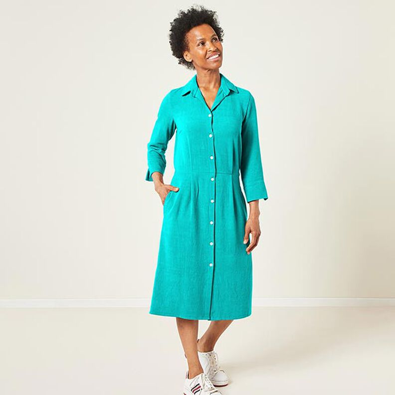 GOTS Popelina de algodão | Tula – azul petróleo,  image number 5