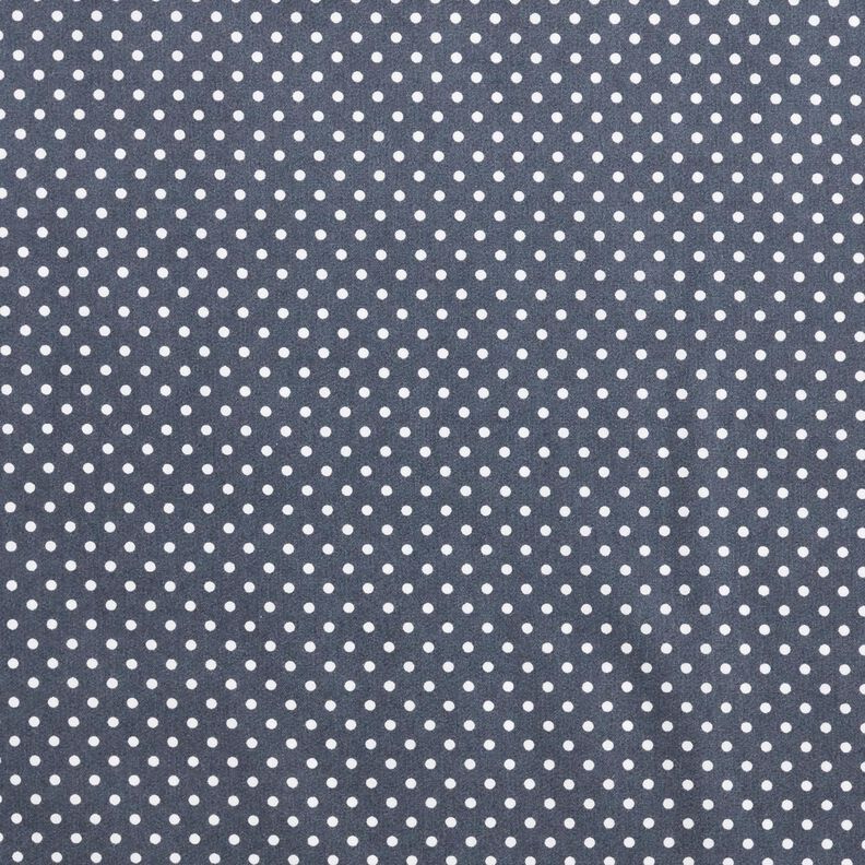 Popelina de algodão Mini Polka Dots – antracite/branco,  image number 1