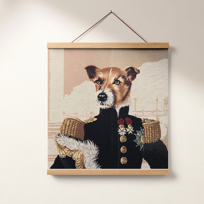 Barra Gobelina Cão – bege escuro/preto,  image number 7