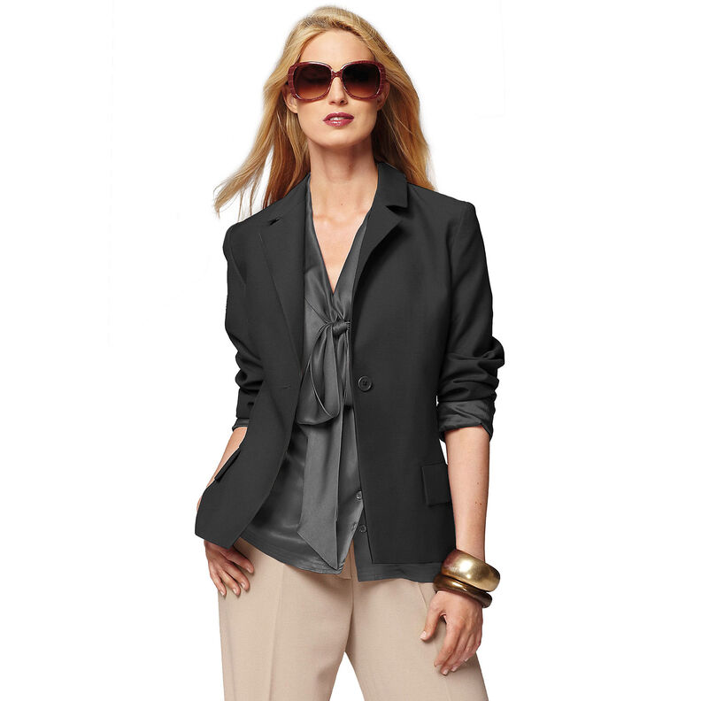 Sarja de algodão Stretch – preto | Retalho 60cm,  image number 5