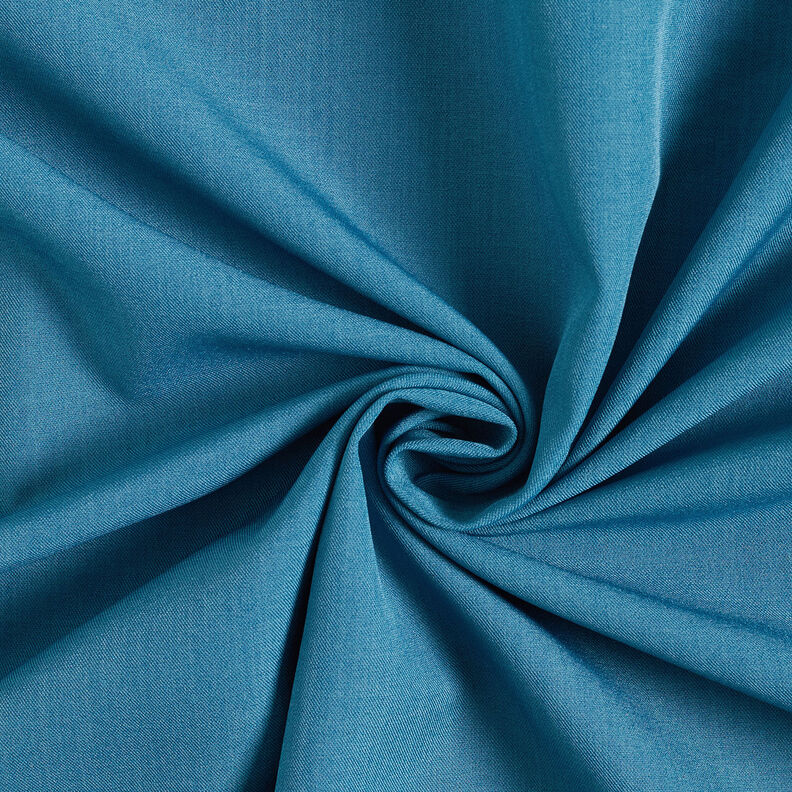 Stretch para calças leve Liso – azul petróleo claro,  image number 1