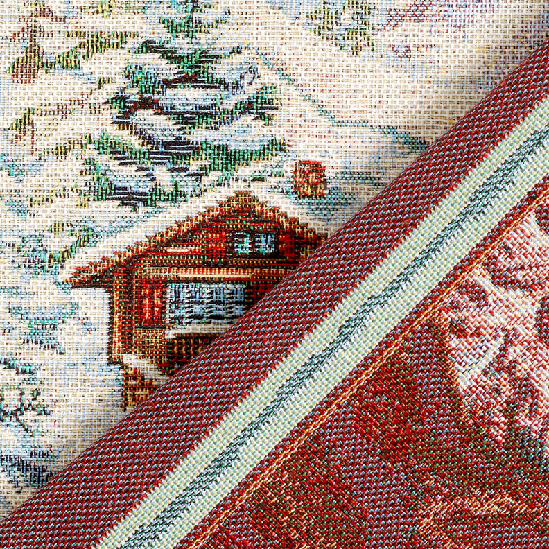 Painel decorativo Gobelina Boneco de neve – carmin/bege claro,  image number 4