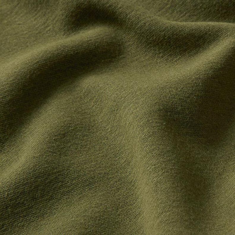 Tecido polar alpino Sweater aconchegante Liso – oliva escura,  image number 3