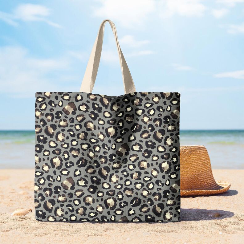 Tecido para decoração Lona Sarapintas Leo – elefante cinzento/preto,  image number 8