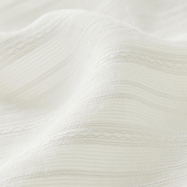 Tecido leve para blusas Riscas transparentes – branco,  image number 2