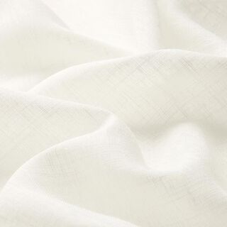 Tecido para cortinados Voile Look linho 300 cm – branco sujo, 