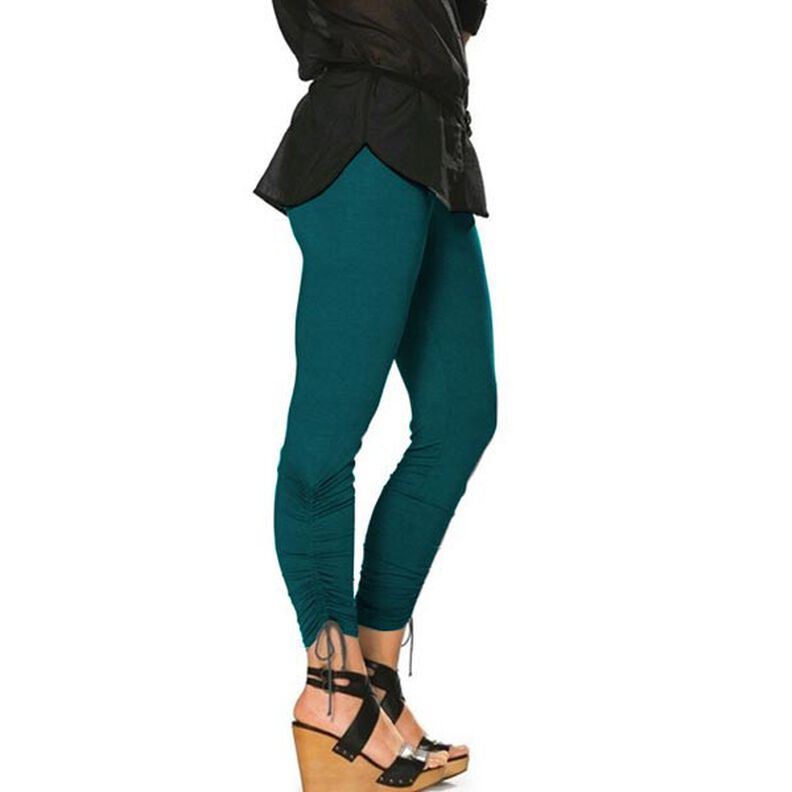 Jersey de viscose Médio – azul petróleo,  image number 3