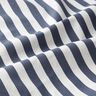 Tecido de algodão Cretone Riscas marítimas – preto azulado/taupe claro,  thumbnail number 2