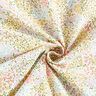 Tecido para decoração Meio linho Panamá Mini flores coloridas – marfim/rosa,  thumbnail number 3
