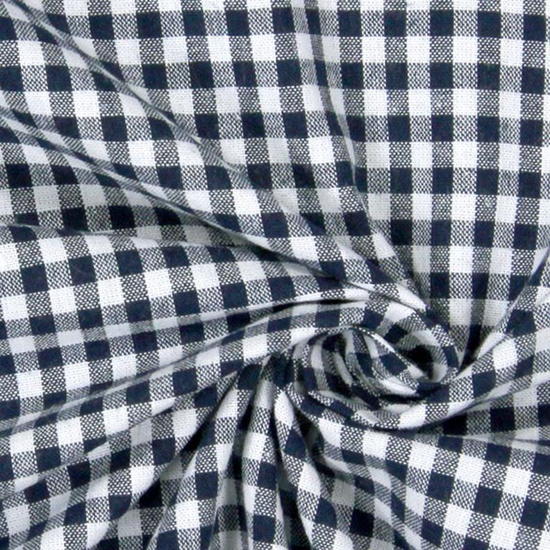 Tecido de algodão Vichy - 0,5 cm – naval,  image number 2