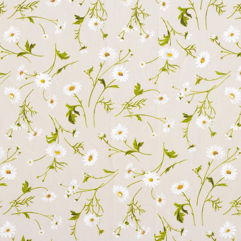 Algodão revestido Margaridas – natural/branco,  image number 1