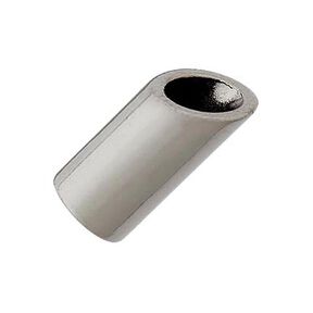 Pontas de cordão [ Ø 5 mm ] – prata antiga metálica, 