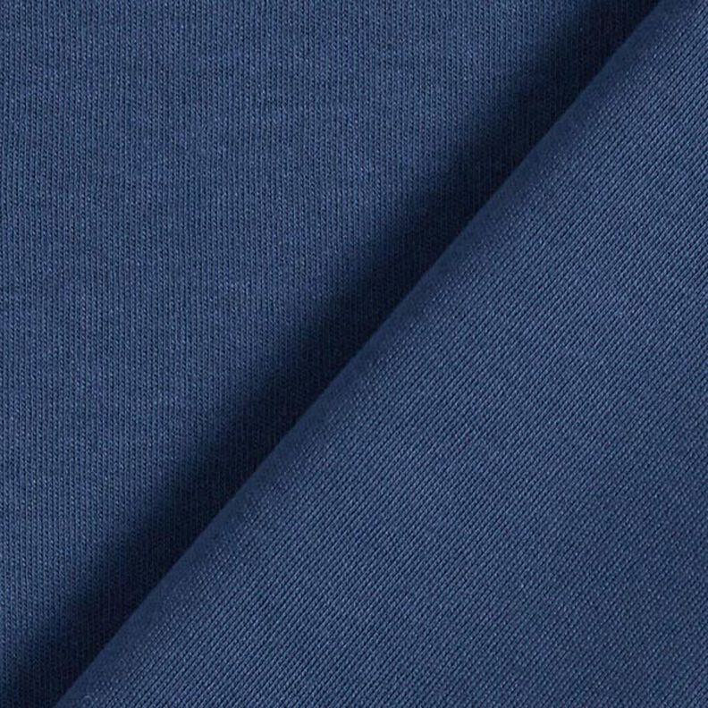 GOTS Jersey Interlock Liso – azul-marinho,  image number 3