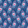 Jersey de algodão Pavo | Stoff&Liebe – azul real/rosa intenso,  thumbnail number 1